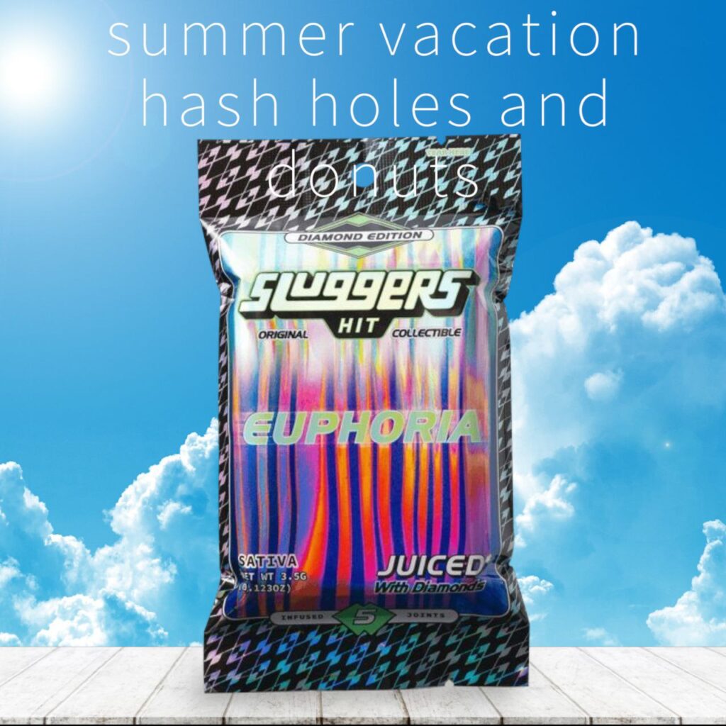 5859243773488384198 (1) SUMMER VACATION HASH HOLES AND DONUTS LA 23 EXLUSIVE DROP SLUGGER HIT 5 PACK